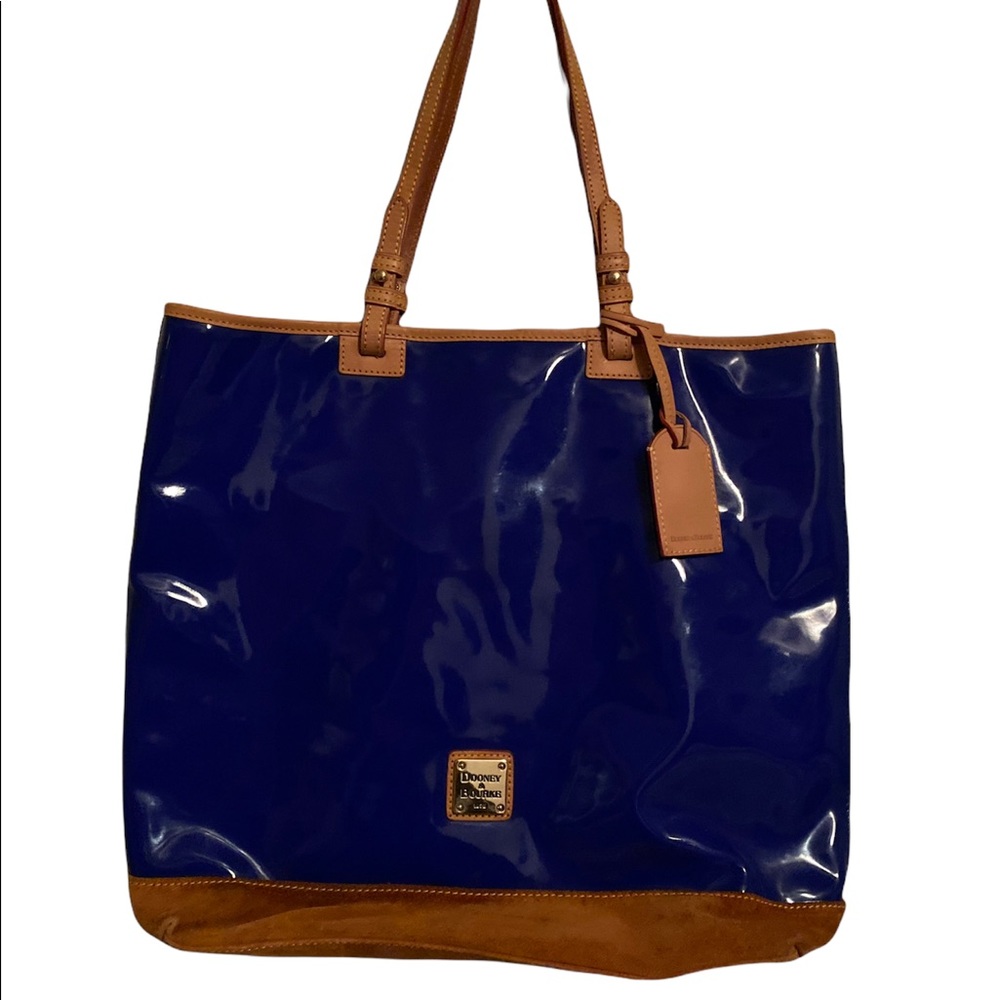 Dooney & Bourke Blue Patent Leather Bag